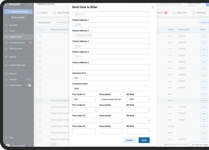 Patient Chart UI