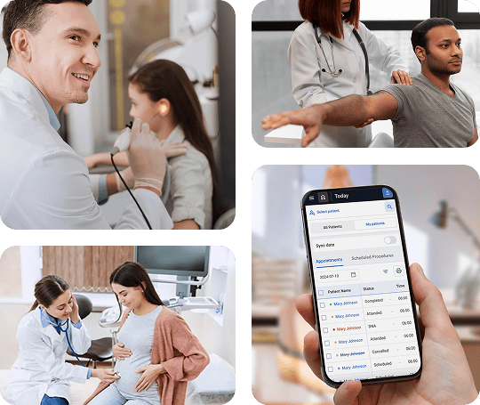 Doctor holding a tablet